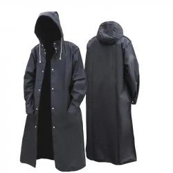 Imperméable long avec capuche et poches - LIVRAISON GRATUITE