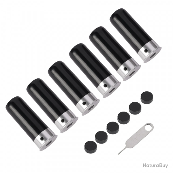 6 cartouches d'entranement "dry fire" - calibre 12 - noir - LIVRAISON GRATUITE