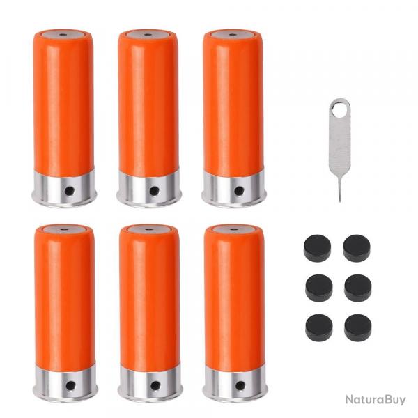 6 cartouches d'entranement "dry fire" - calibre 12 - orange - LIVRAISON GRATUITE
