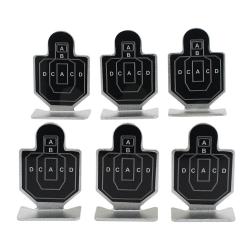 6cibles silhouette en métal 62mm - modèle 2 - LIVRAISON GRATUITE