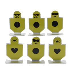 6 cibles silhouette en métal 62mm - modèle 3 - LIVRAISON GRATUITE