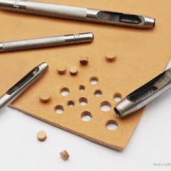 6 poinçons en acier pour le travail du cuir - LIVRAISON GRATUITE