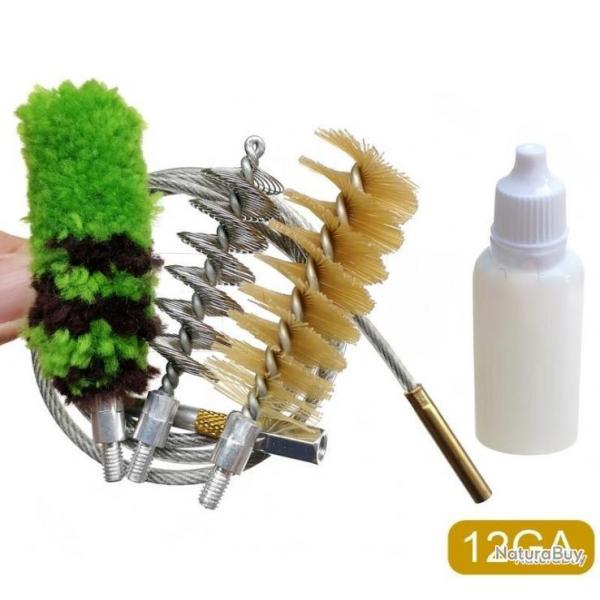 Kit de nettoyage calibre 12 - 8 pices - LIVRAISON GRATUITE - LIVRAISON GRATUITE