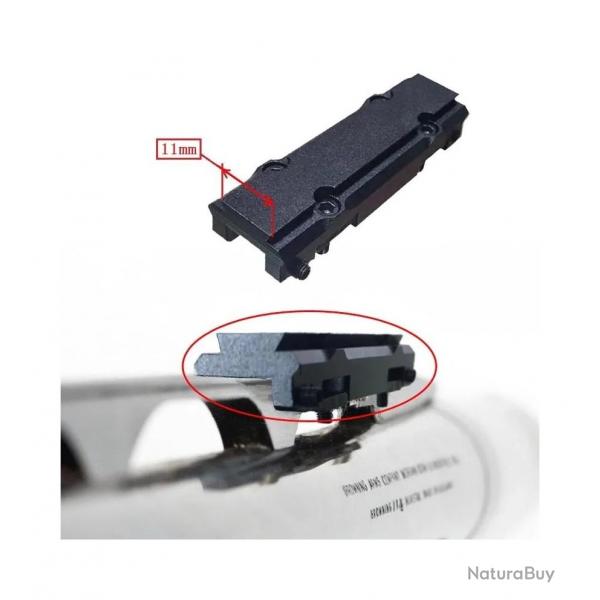 Rail 11 mm pour bande ventilée de fusil de chasse ou fusil à pompe - LIVRAISON GRATUITE