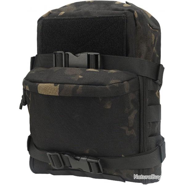 Sac tactique 8l - systme M.O.L.L.E - CP noir - LIVRAISON GRATUITE