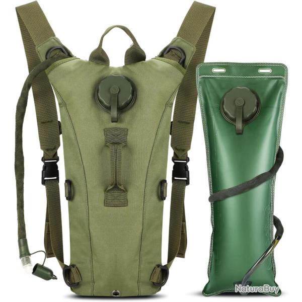 Sac d'hydratation 3 litres - vert - LIVRAISON GRATUITE