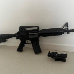 Réplique airsoft type KM4-CQB à réparer + ACOG  - 100€