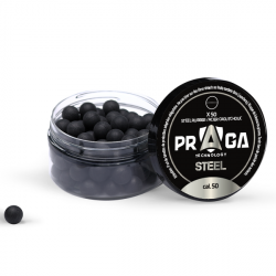 PRAGA BILLES EN CAOUTCHOUC ACIER CAL.50 X50
