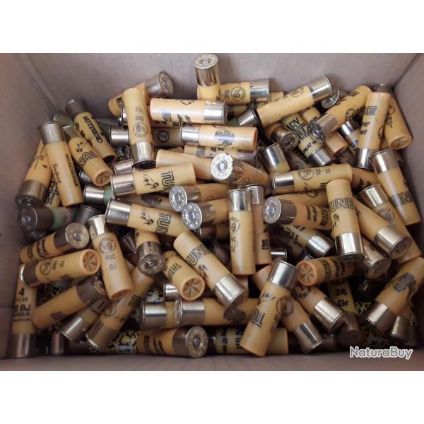 Lot de 133 cartouches diverses cal.20