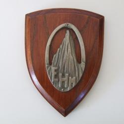 ANCIEN ET RARE GRAND INSIGNE DE CHASSEUR ALPIN ECOLE HAUTE MONTAGNE