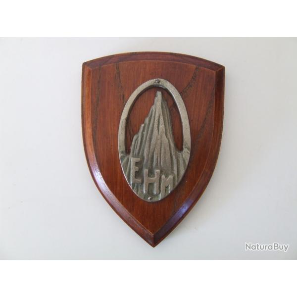ANCIEN ET RARE GRAND INSIGNE DE CHASSEUR ALPIN ECOLE HAUTE MONTAGNE