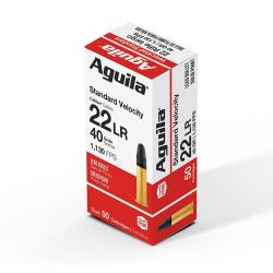 Boite de munition Aguila Standard 22LR Plomb 40GR x500