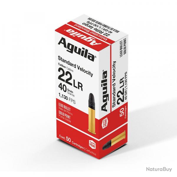 Boite de munition Aguila Standard 22LR Plomb 40GR x2000