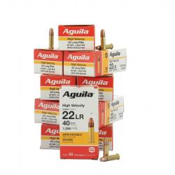 Boite de Munition Aguila High Velocity 22LR 40gr x2000