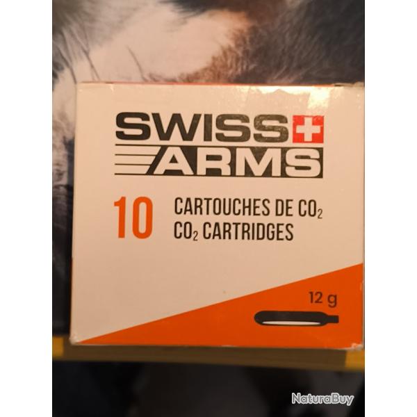cartouche CO2 12G sxiss arms boite de 10