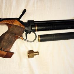 Pistolet compétition Walther CP2 au CO2 & sparklet 12g cal 4.5mm diabolo droitier