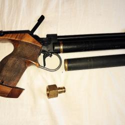Pistolet compétition Walther CP2 au CO2 & sparklet 12g cal 4.5mm diabolo droitier OU gaucher