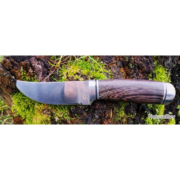 Crystal couteau avec manche en bois et étui de protection