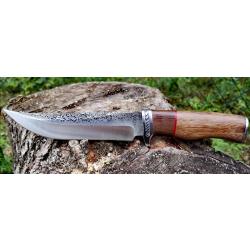Couteau de chasse avec manche en bois 30,5 cm