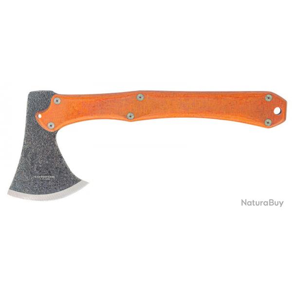 Hachette Condor Mountain Pass - Lame 108mm - Manche Micarta - Etui Cuir