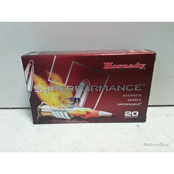 X20 balles Hornady SUPERFORMANCE cal.7mm rem 162grains SST
