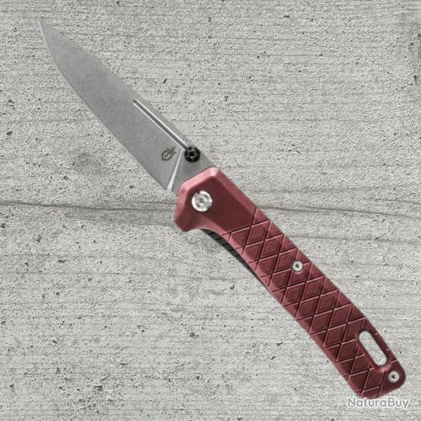 Couteau pliant Gerber avec manche rouge