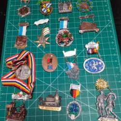 LOT DE 16 MEDAILLES DE MARCHE ALLEMAGNE ANNEES 60/70, HUSSARDS, REGIMENTS, FFA