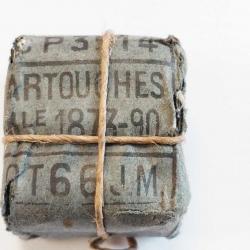 PAQUET MILITAIRE DE 6 CARTOUCHES CALIBRE 11MM MAS 1873 / Mle 1890 - FRANCE XIXè France XIX eme Categ