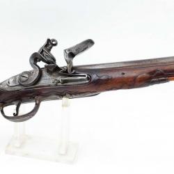 PISTOLET DE VOYAGE A SILEX XVIIIè SIGNATURE DE HENRI DEVILLERS LIEGE 1734-1762 - BELGIQUE 18è Très b