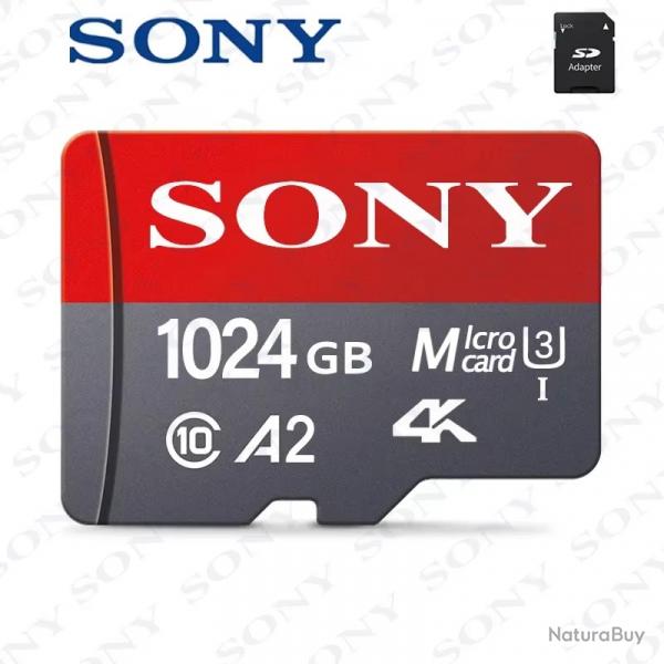 Carte Mmoire Micro sd Sony 1024gb + adaptateur Micro SD