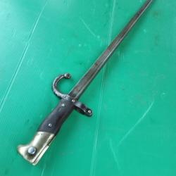 BAIONNETTE GRAS : MANUFACTURE D ARMES DE ST ETIENNE JANVIER 1879 .  POINCONS  .