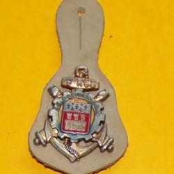 9° Régiment de Commandement et Soutien, dos argenté, 2 pontets , FABRICANT DELSART SENS   , HOMOLOGA