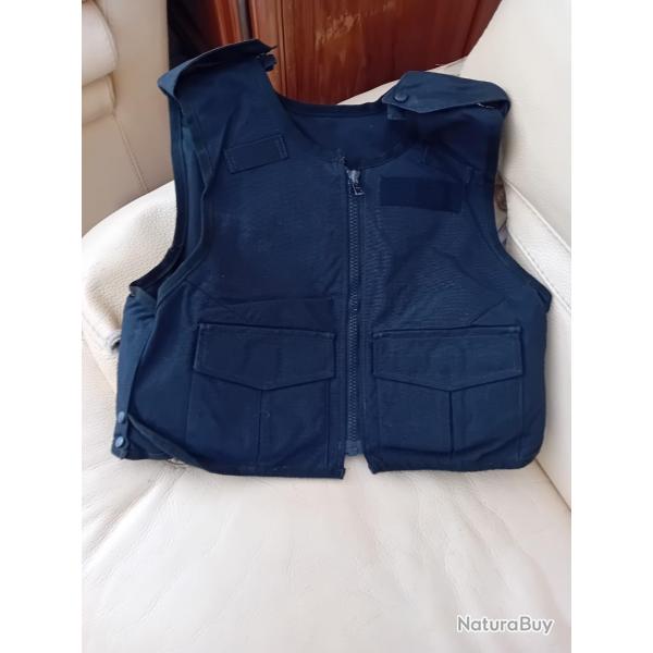 ENCHERE GILET PARE BALLES MEHLER NOIR AVEC PARE LAMES ET ANTI TRAUMA INTEGRE TAILLE S  M OU L