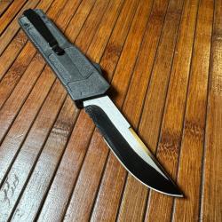 COUTEAU AUTOMATIQUE OTF BRISE VITRE ET CLIP CEINTURE BLACK