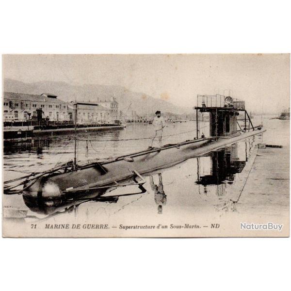 CPA - Marine de Guerre - Supersiructure d'un Sous-Marin N1576