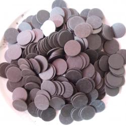 Lot de 100 rondelles goudronnés en calibre 12,épaisseur 1mm.