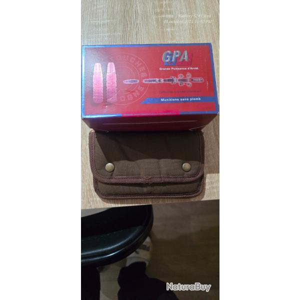 36 munition GPa calibre 300 Winchester Magnum plus 2 Winchester avec pochette