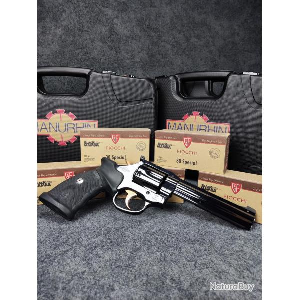 PACK EXCLUSIF: Revolver Manurhin MR 73 Sport 5"1/4 + 250 cartouches Fiocchi .38 Special