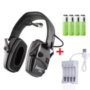 Casque électronique Tactique Bluetooth Avec Réduction De Bruit Active - Pour Chasse - Micro Sur Câble - Piles Intégrées