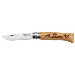 COUTEAU OPINEL 8 INOX CHIEN CHENE