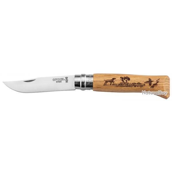 COUTEAU OPINEL 8 INOX CHIEN CHENE