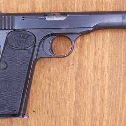 pistolet FN Browning modèle 10-22 calibre 7,65 Browning