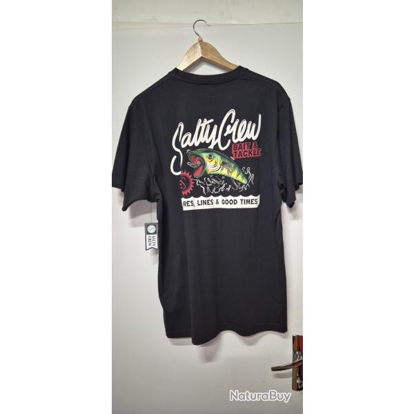 T Shirt SALTY CREW Noir Taille L