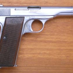 pistolet FN Browning modèle 10-22 nickelé calibre 7,65 Browning