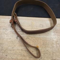 Sangle fusil cuir marron bretelle