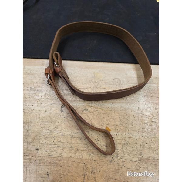 Sangle fusil cuir marron bretelle