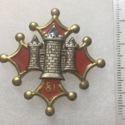 FRANCE INFANTERIE - INSIGNE 81° Régiment d'Infanterie croix du Languedoc Drago