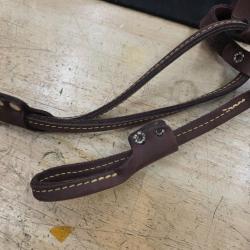 Sangle bretelle lasot cuir marron