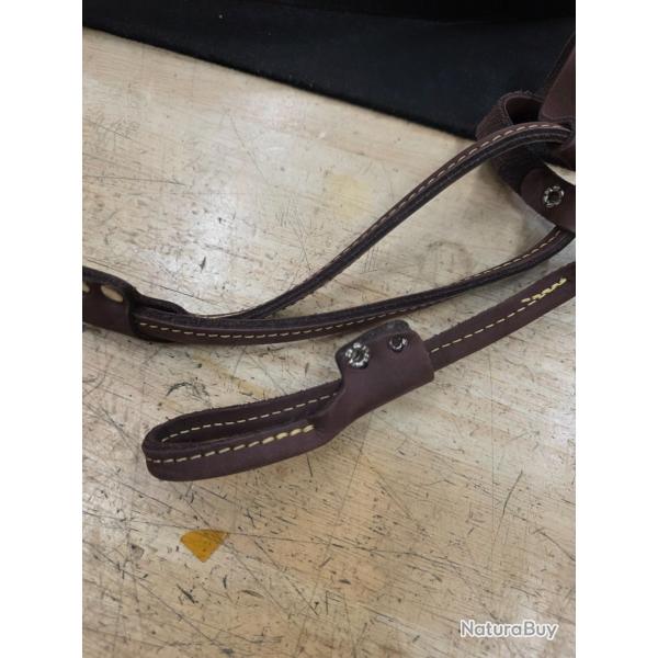 Sangle bretelle lasot cuir marron