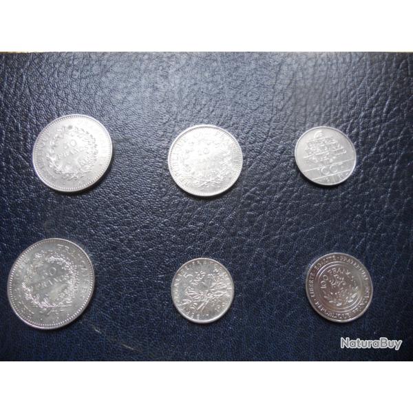 pieces de monnaie francs hercule argent